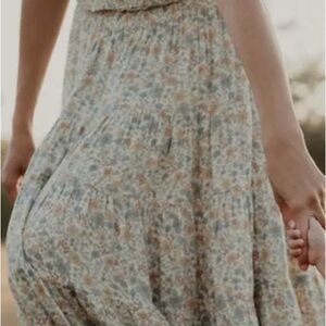 Rylee + Cru Floral skirt and top set